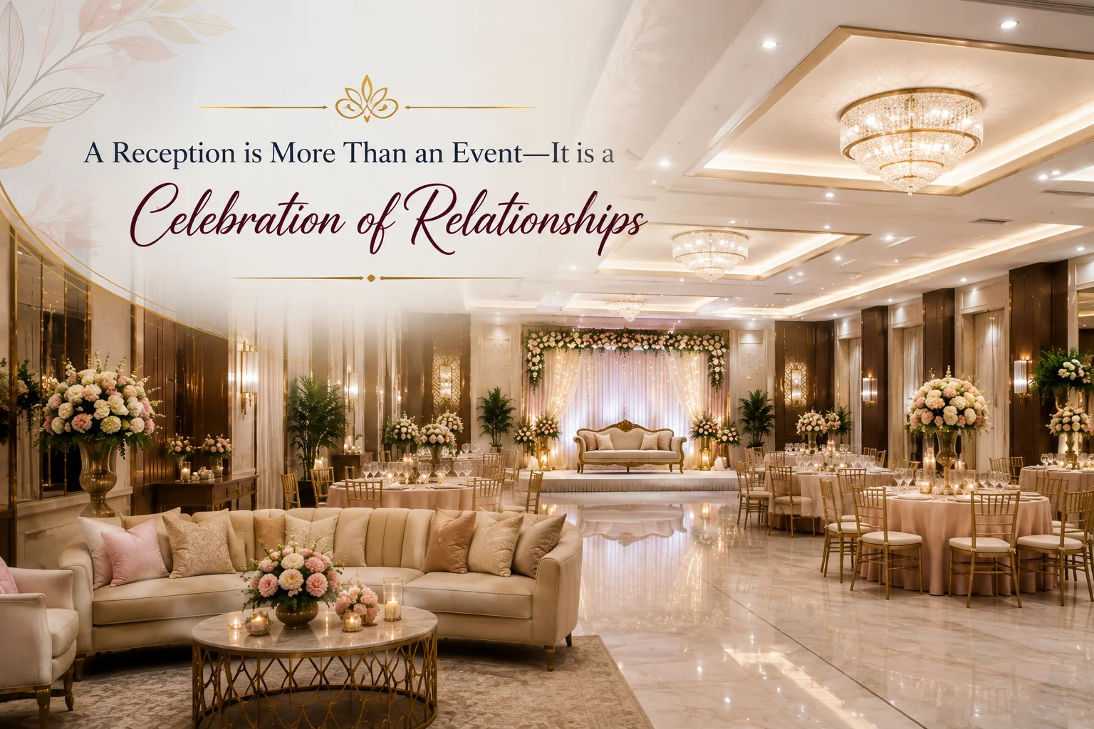 A Reception is More Than an Event—It is a  Celebration of Relationships